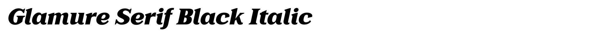 Glamure Serif Black Italic image